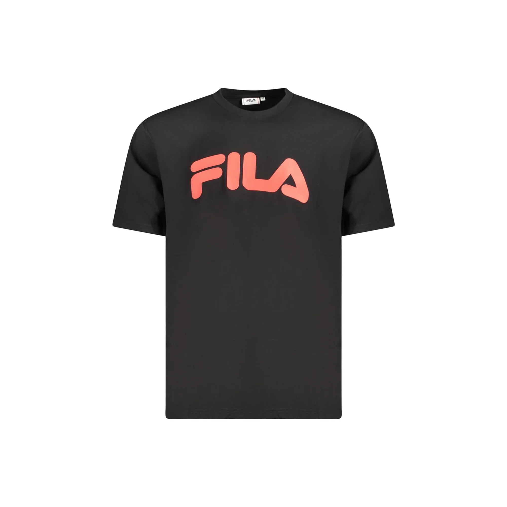 Fila T-Shirt Maniche Corte Uomo Nera Stampa Nero - foto prodotto